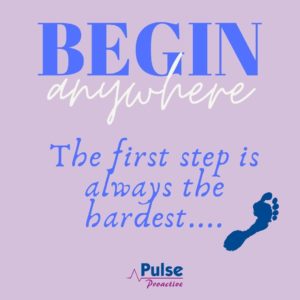 the first step is always the hardest